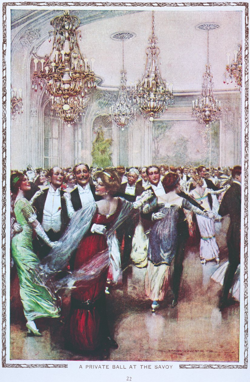 A private ball at the Savoy Hotel, London, early twentieth century by English School