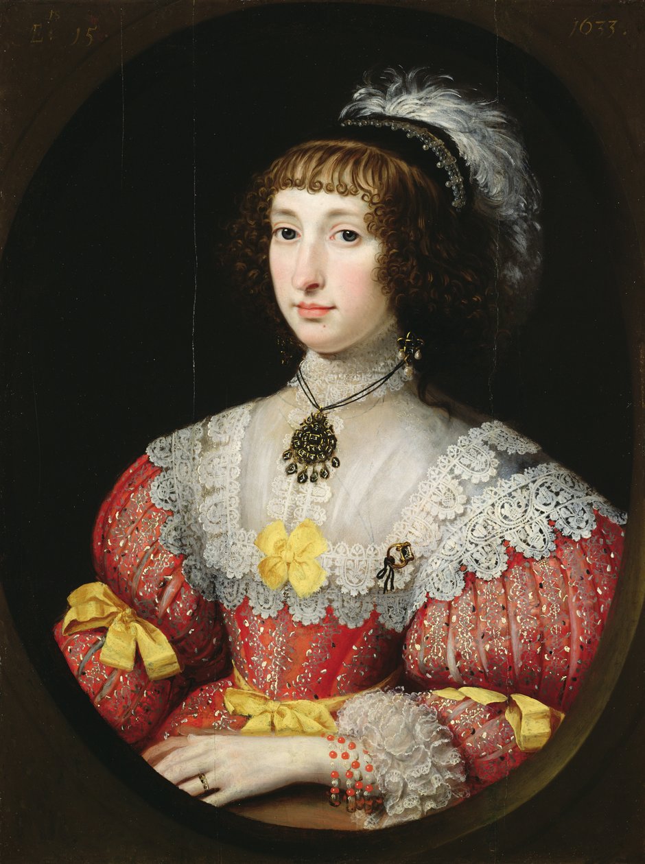 A young Lady with a Plumed Headdress by English School