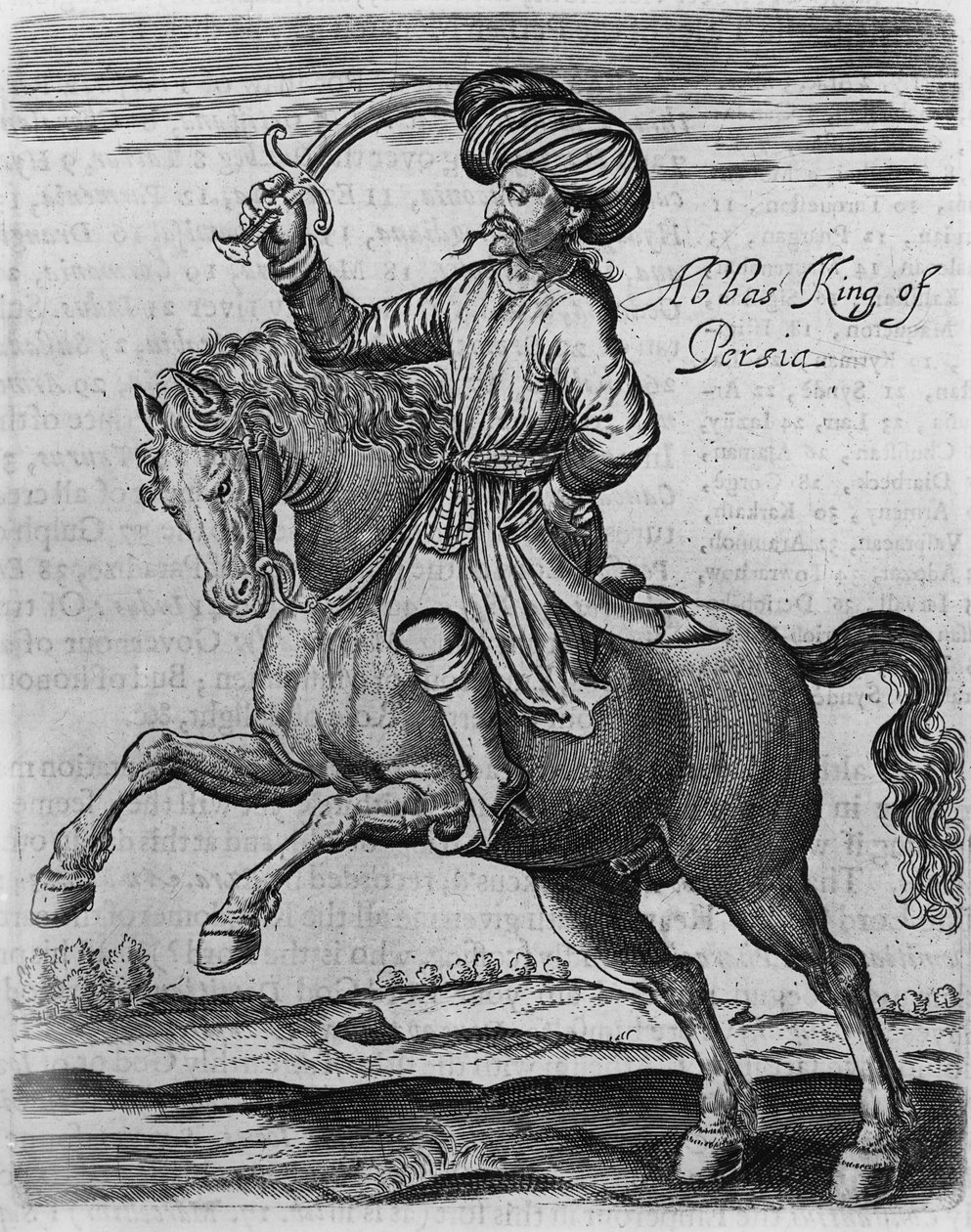 Abbas King of Persia, illustration from 