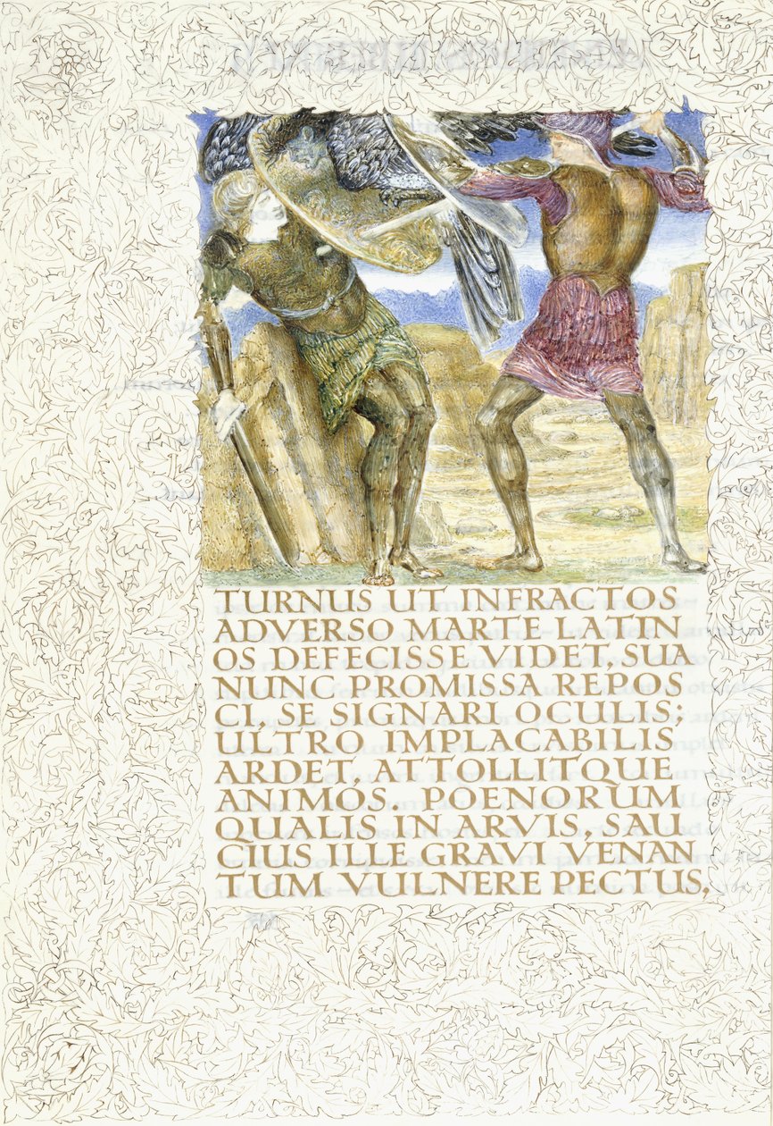 Aeneas Slays Turnus by English School