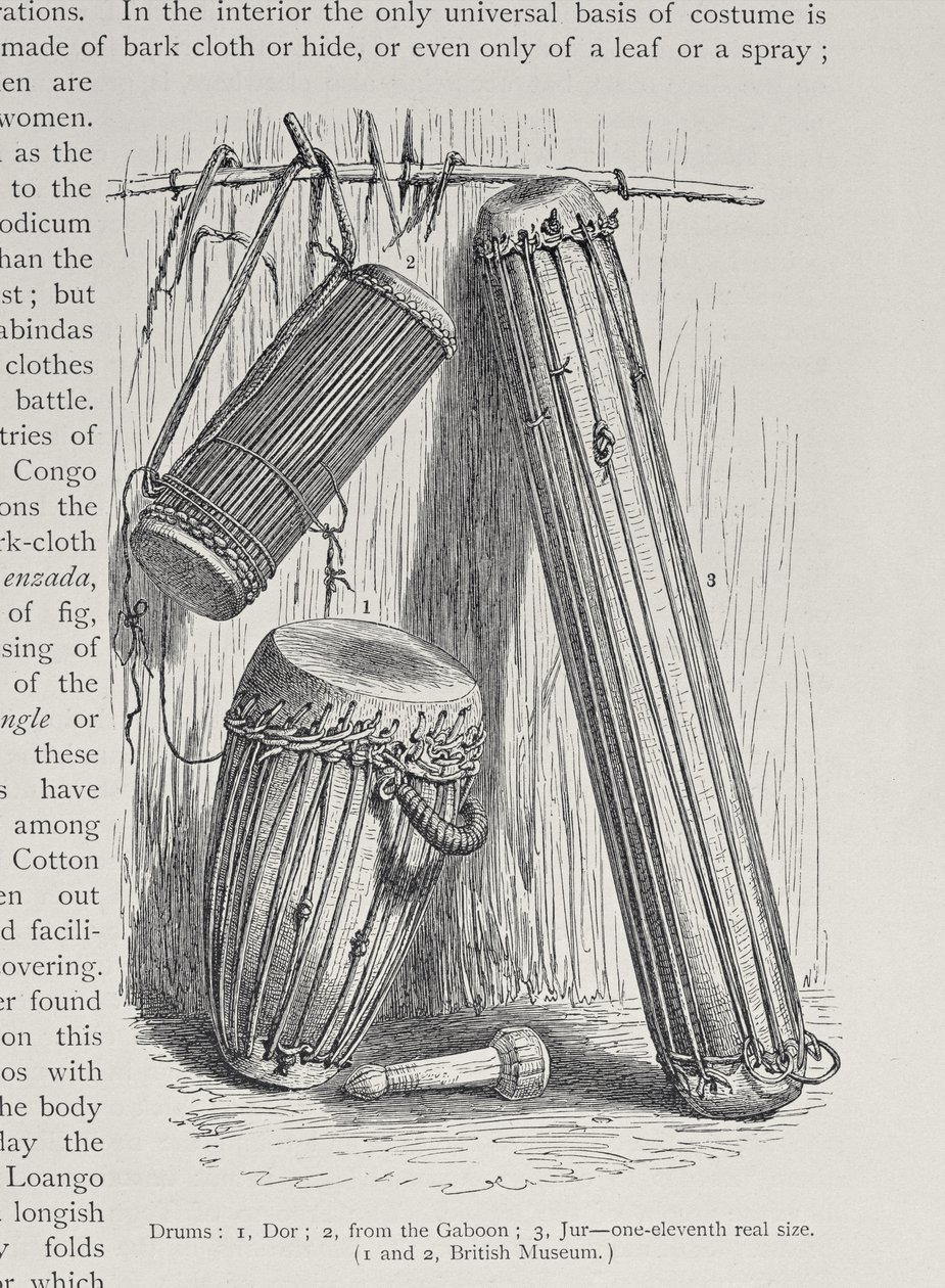 African drums, from 