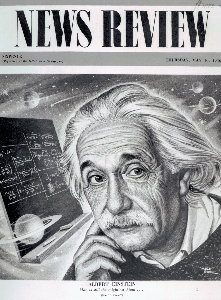 Albert Einstein on the cover of 