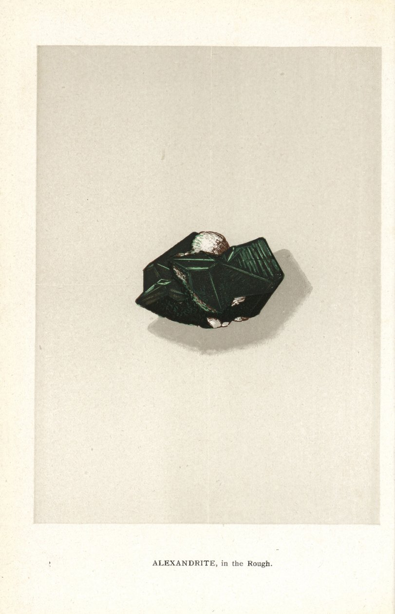 Alexandrite in the rough, from Edwin Streeter