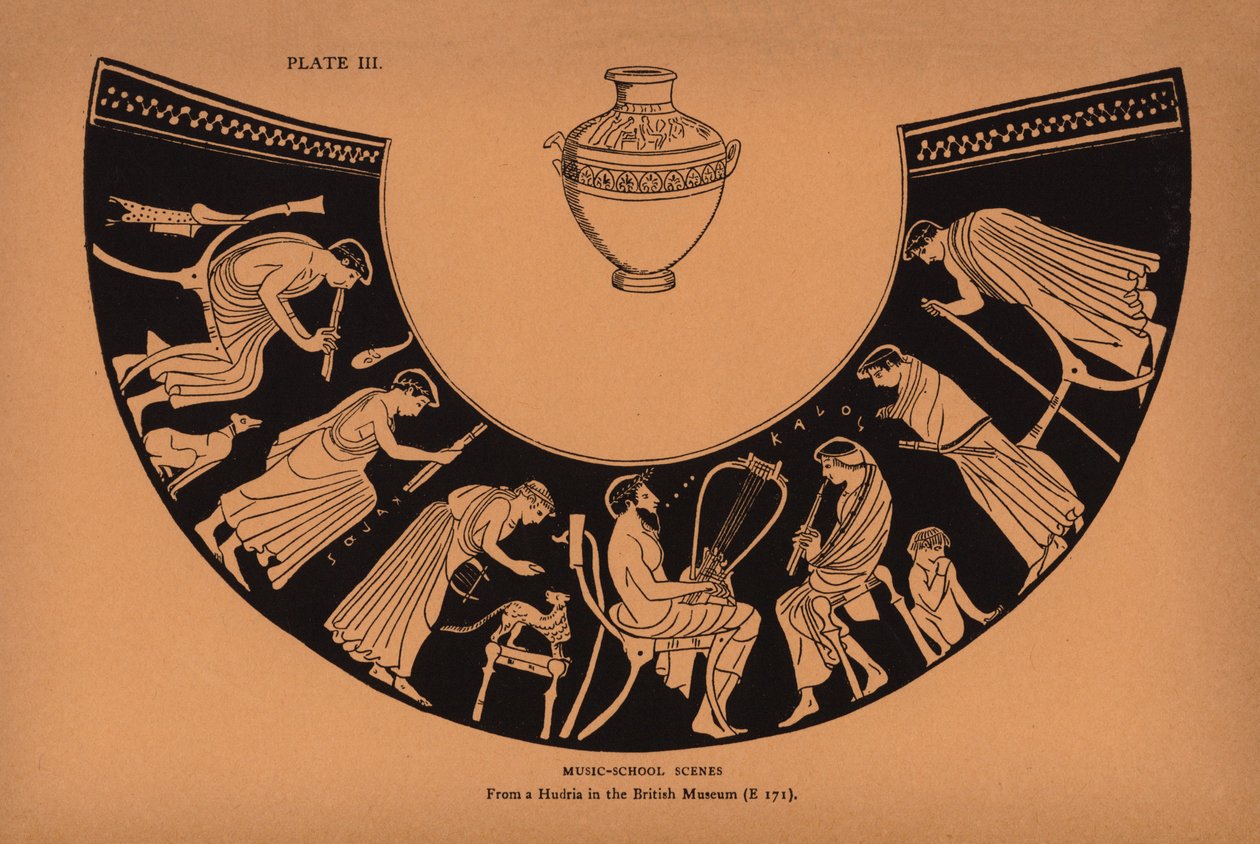 Ancient Greek Education: Music-School Scenes by English School