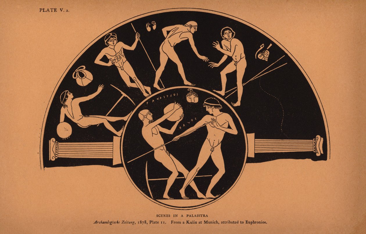 Ancient Greek Education: Scenes in a Palaistra by English School
