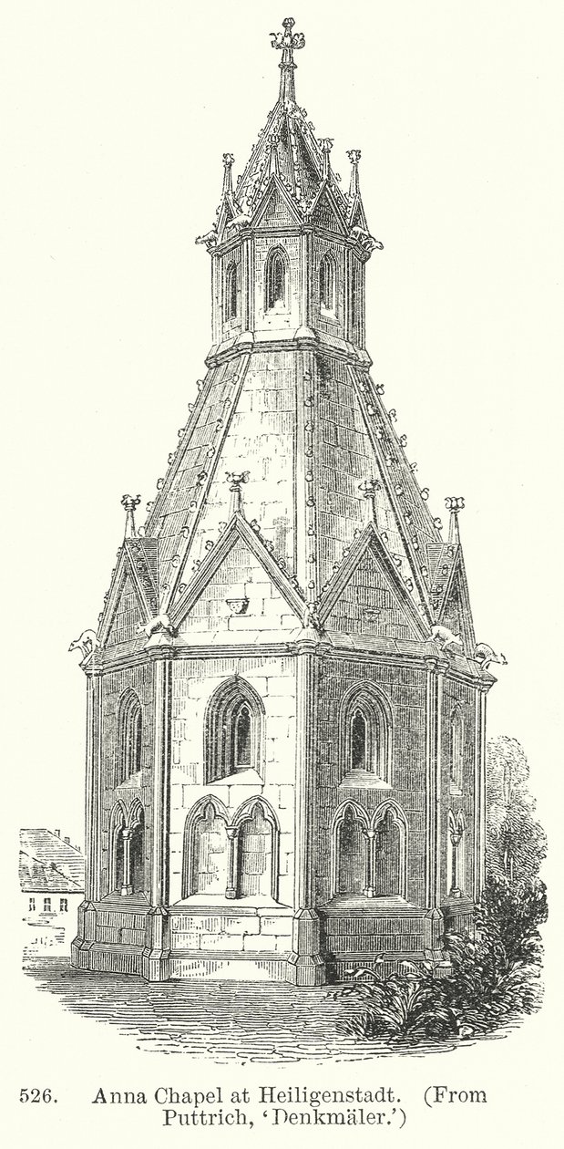 Anna Chapel at Heiligenstadt (engraving) by English School