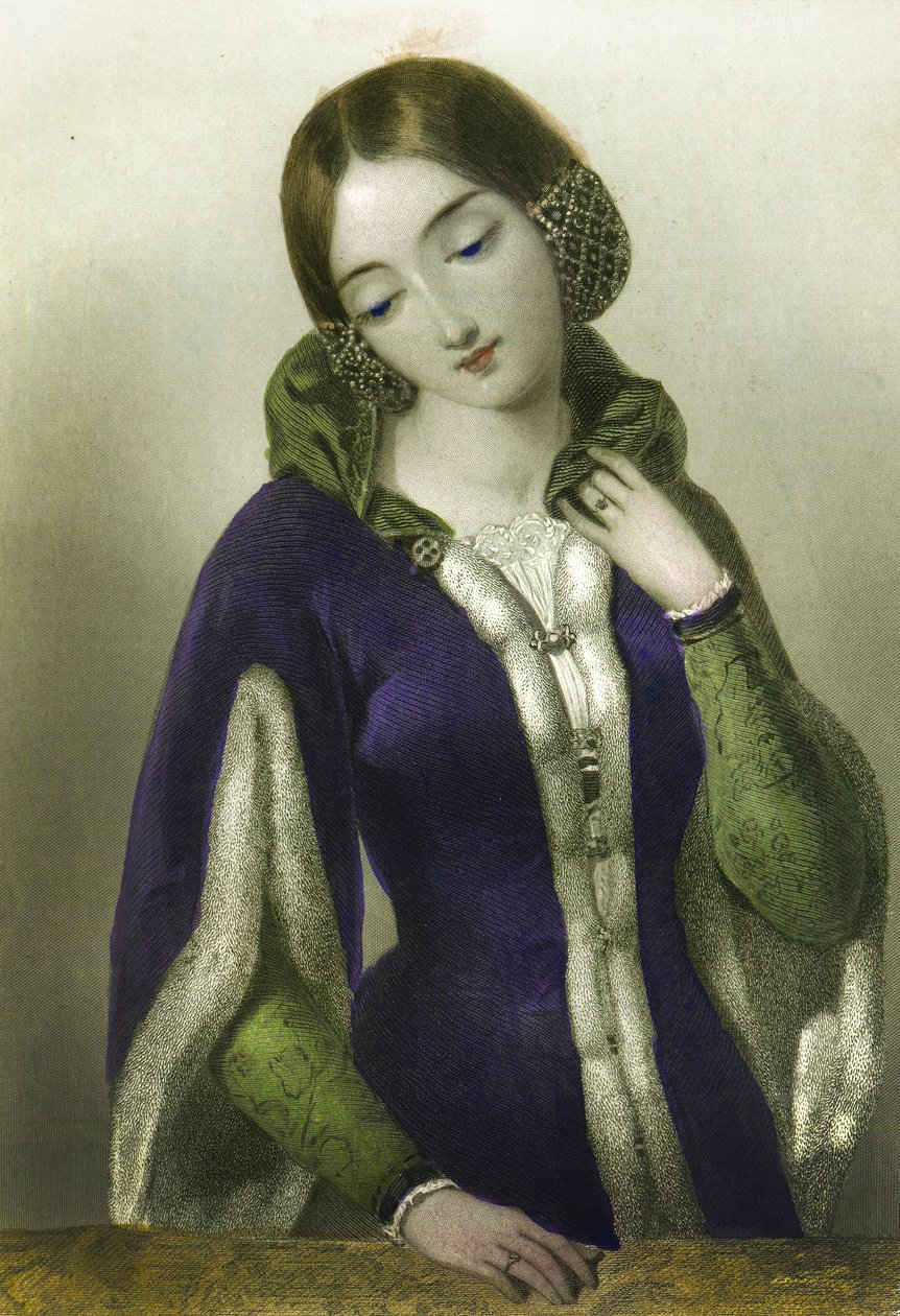 Anne of Bohemia, Queen to Richard II, printed by Henry G. Bohn, 1856 by English School
