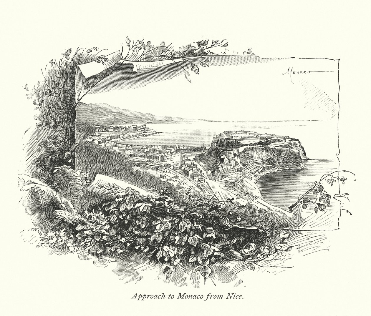 Approach to Monaco from Nice by English School