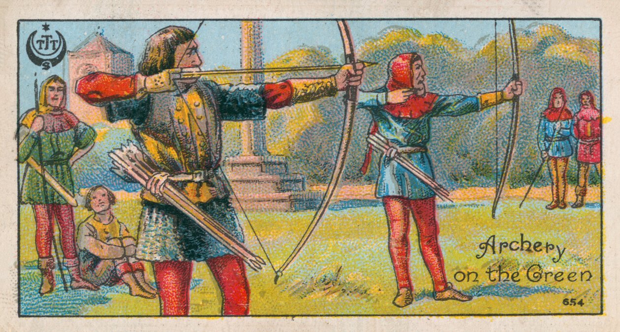 Archery on the Green by English School