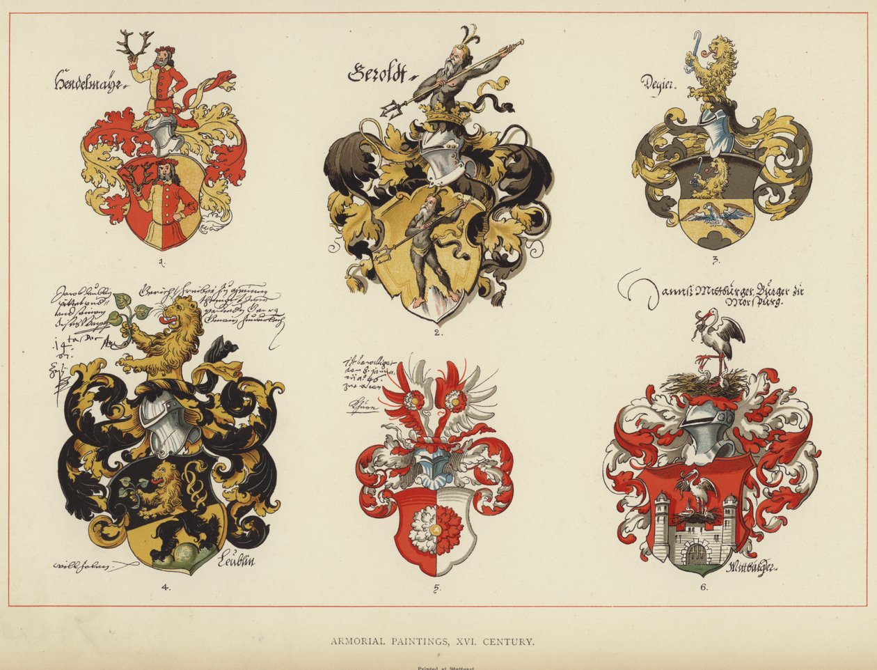 Armorial Paintings, 16th Century by English School