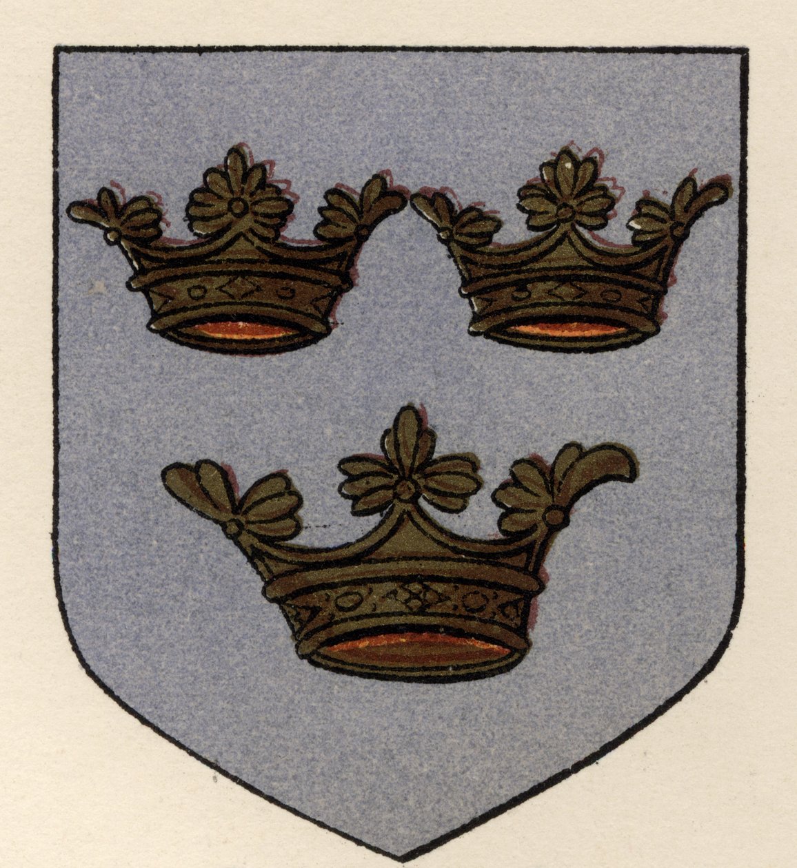 Arms borne by the Grand Lodge of All England, c.1725, from The History of Freemasonry, volume II, published by Thomas C. Jack, London, 1883 by English School