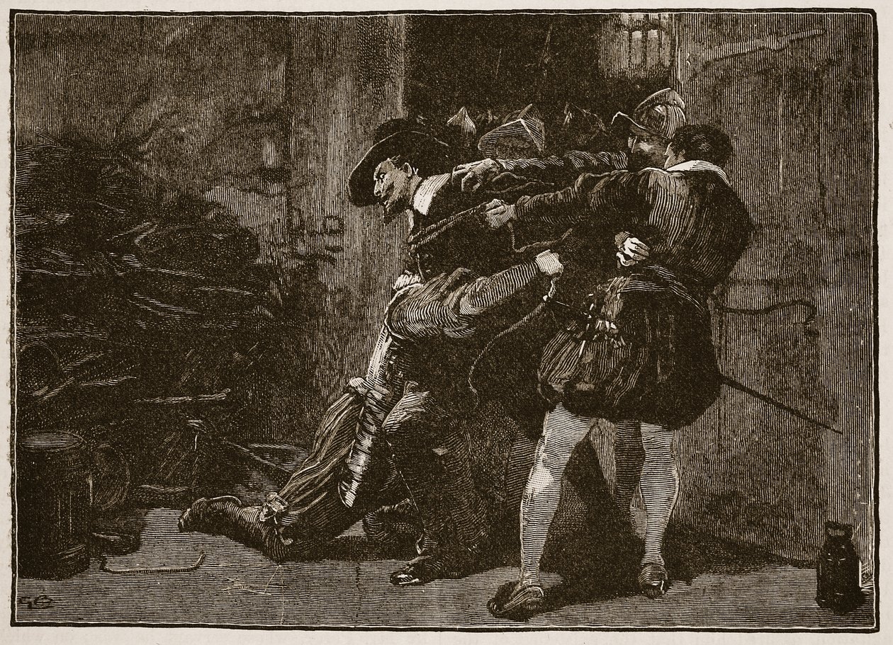 Arrest of Guy Fawkes, Illustration from Cassell