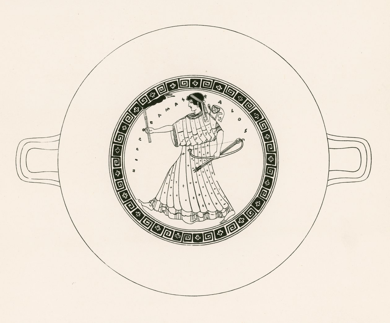 Artemis with Bow, Arrow, and Torch by English School