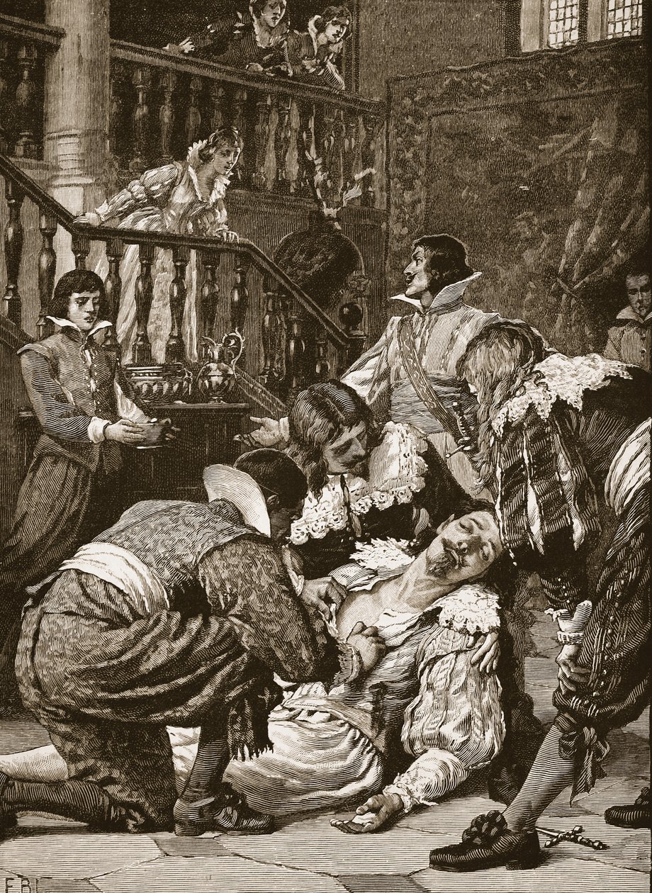 Assassination of the Duke of Buckingham, illustration from 