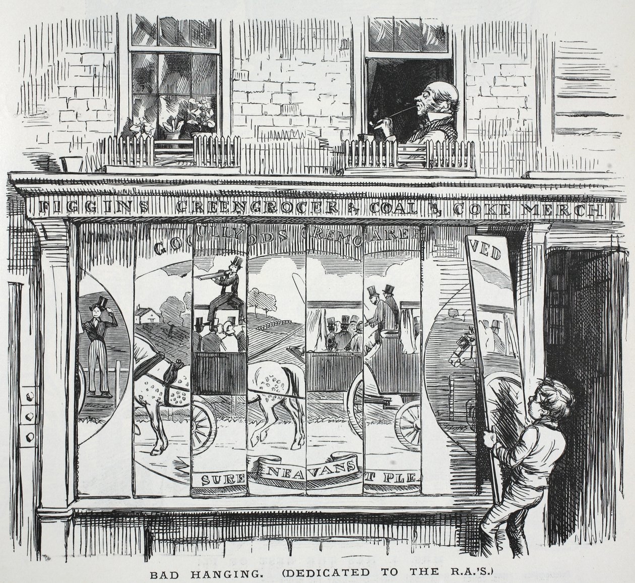 Bad Hanging, Illustration from Punch by English School