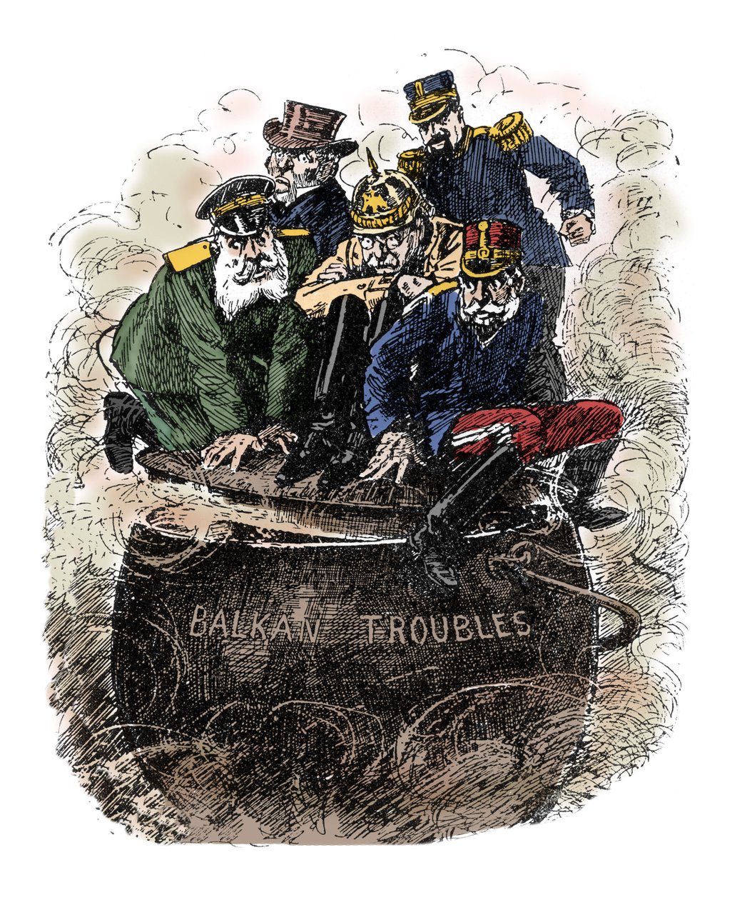 Balkan troubles - The major European powers trying to stifle conflicts in the Balkans by English School