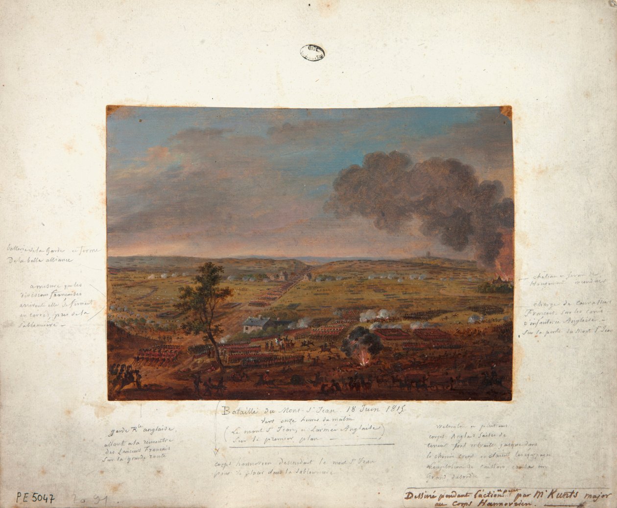 Battle of Mont-Saint-Jean by English School
