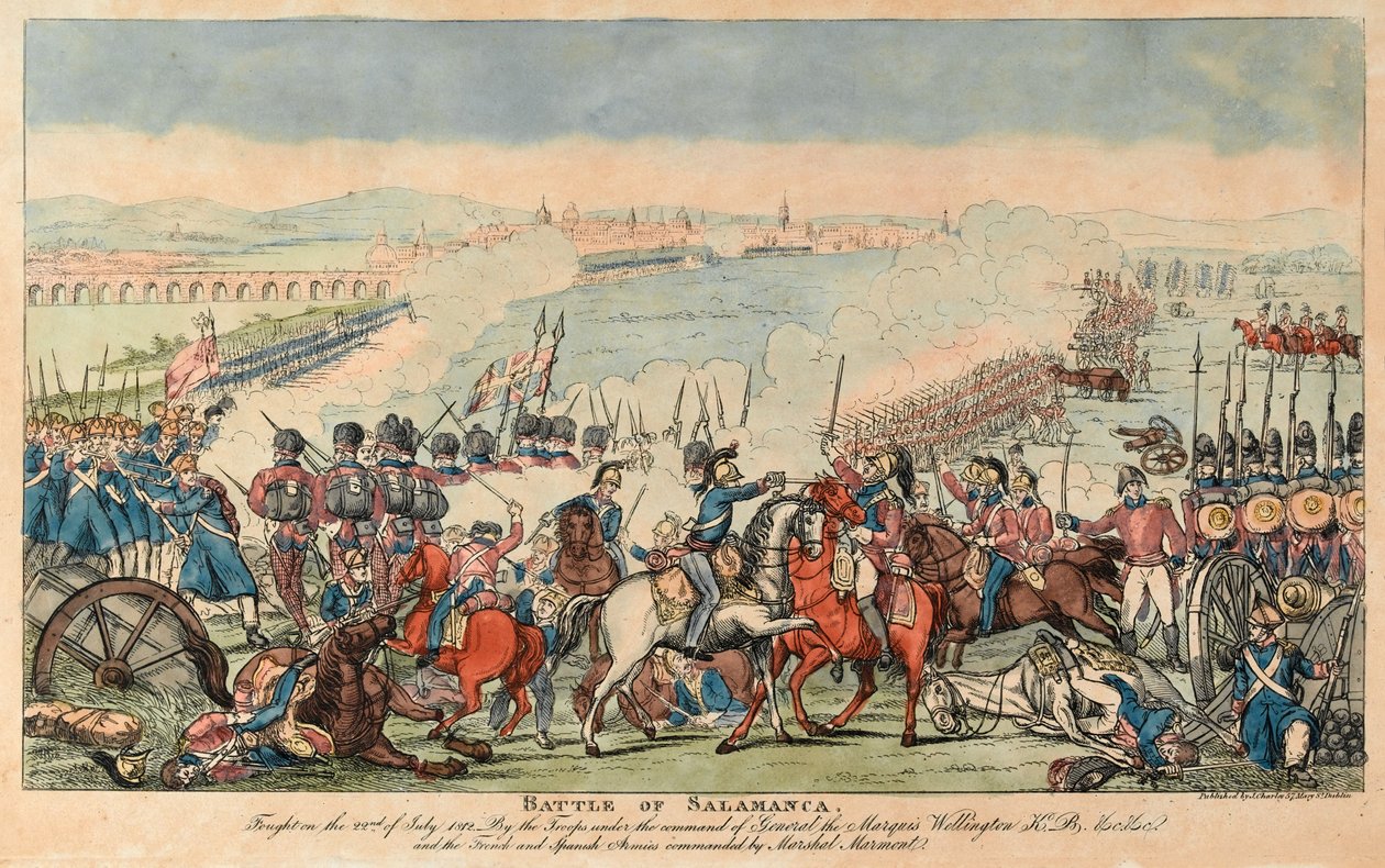 Battle of Salamanca by English School