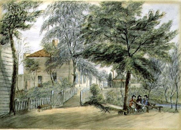 Bayswater Tea Gardens by English School