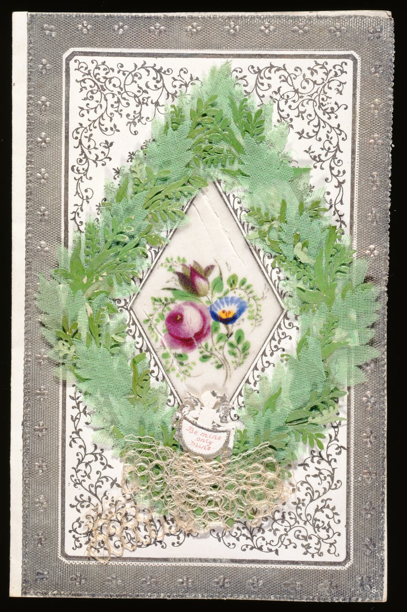 Be Mine Only Mine, Valentine card, c.1830 by English School