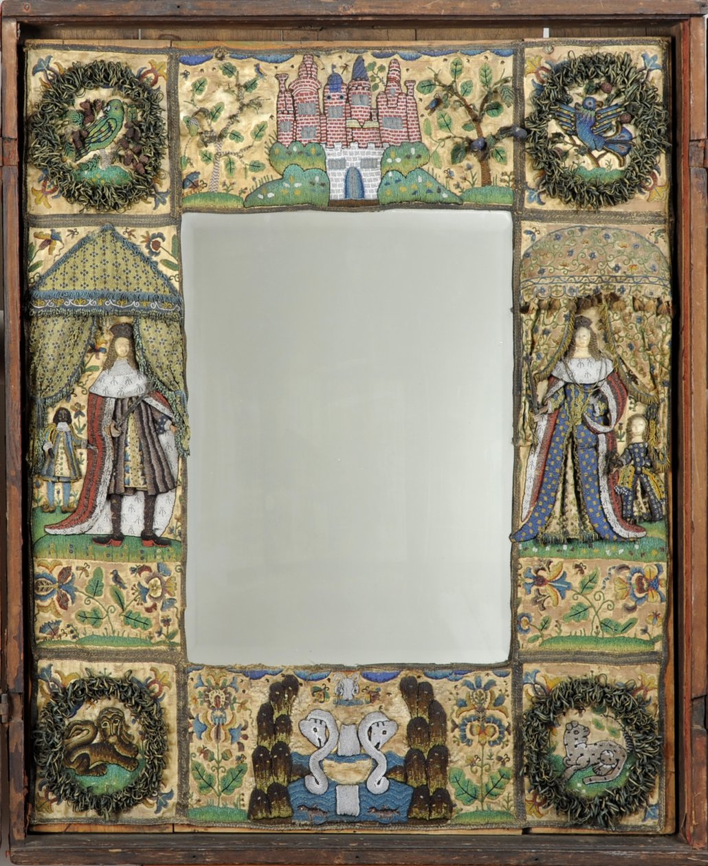 Beadwork Mirror by English School