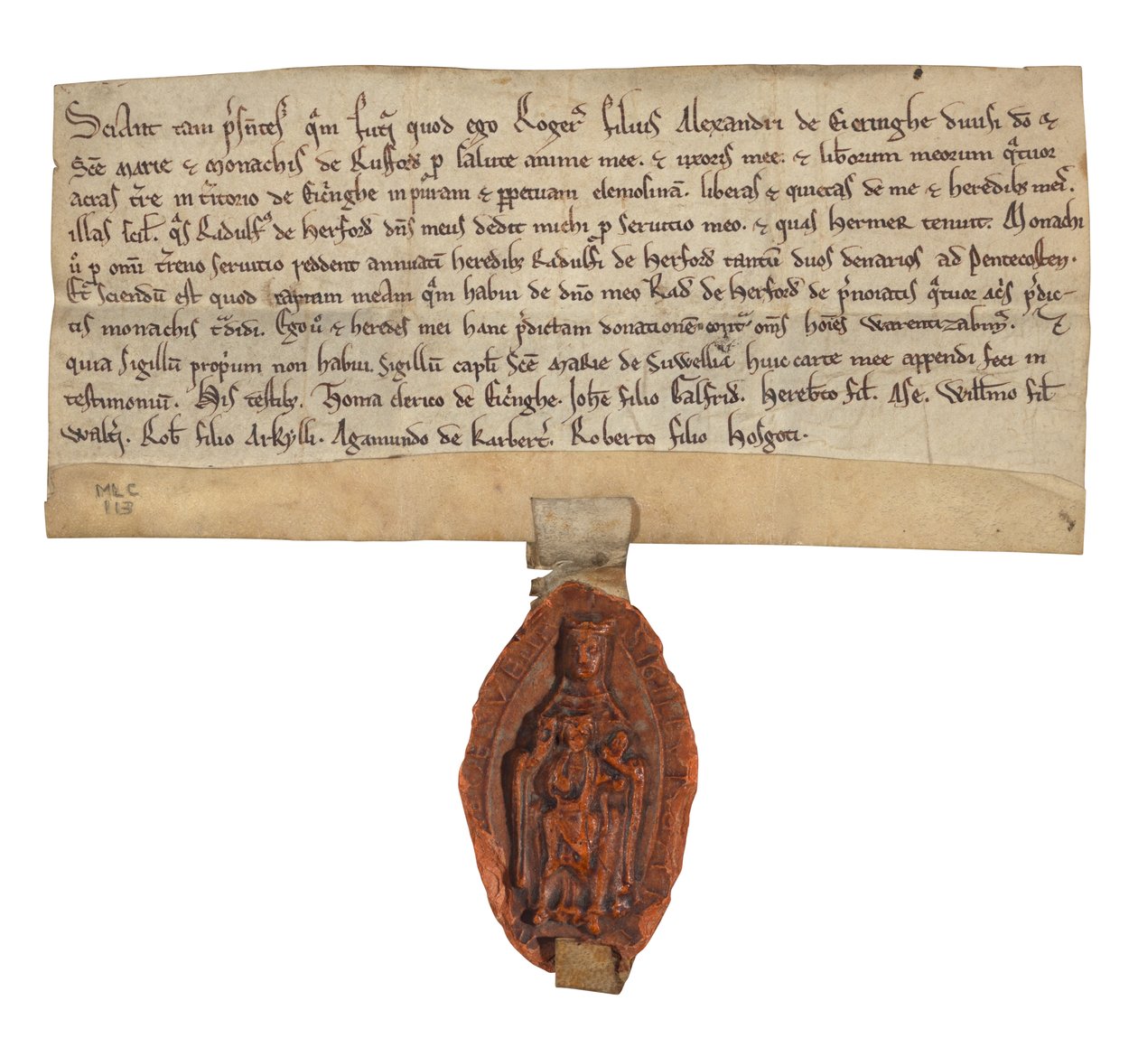 Bequest of Land at Eakring to the Cistercian Abbey of St Mary