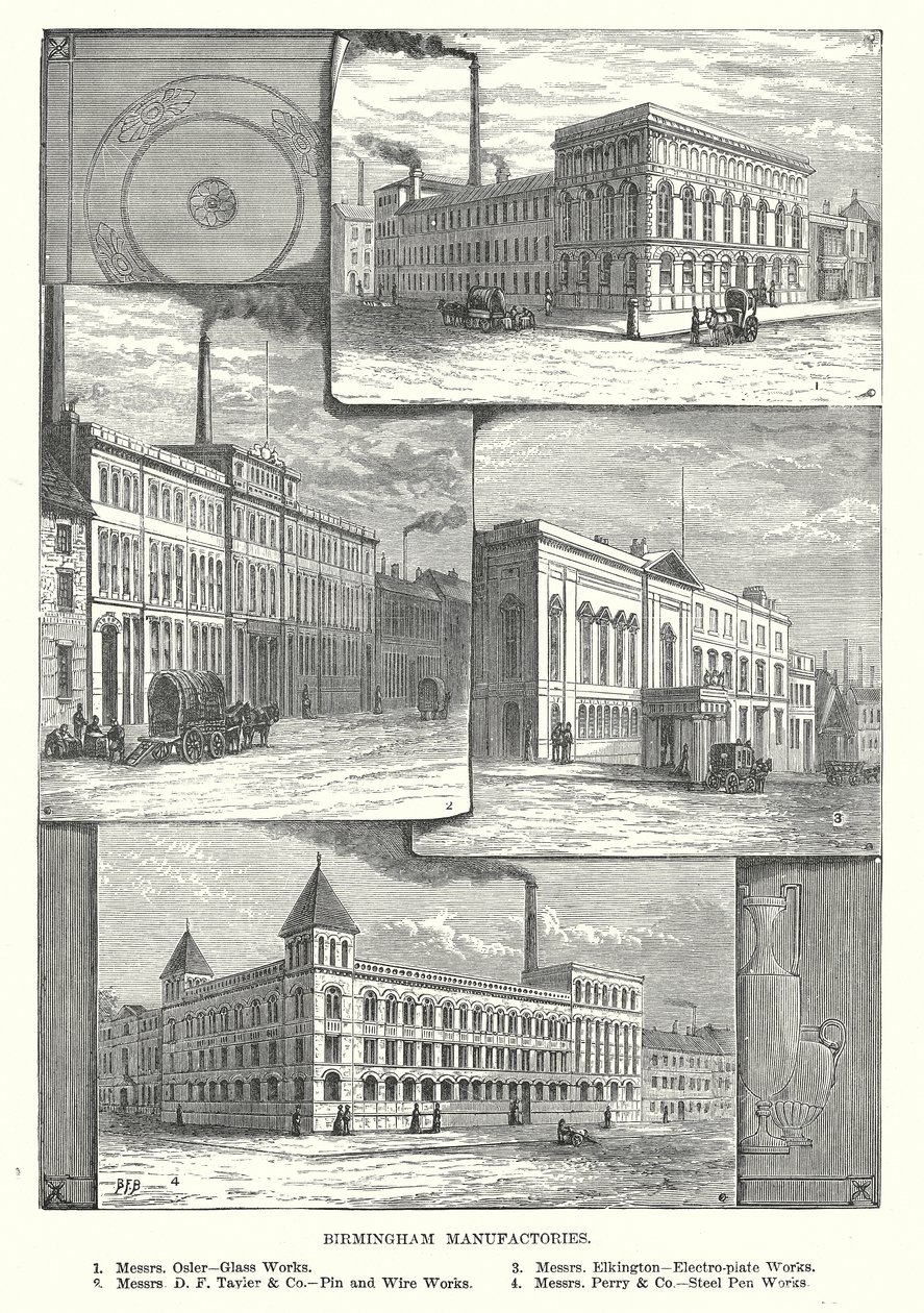 Birmingham Manufactories by English School