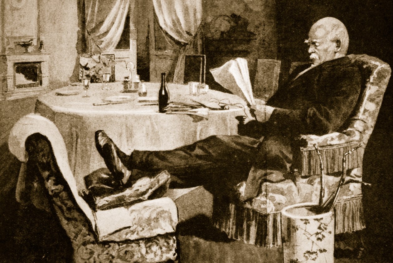 Bismarck having a short respite from the affairs of state by English School