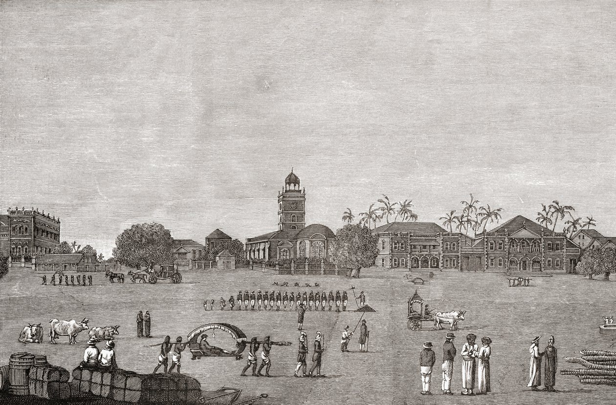 Bombay Green, South Mumbai, India in 1767, from 