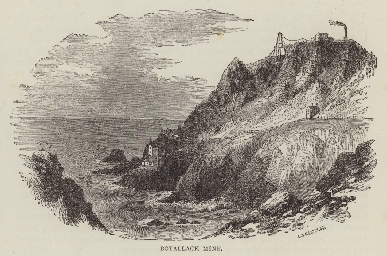 Botallack Mine by English School