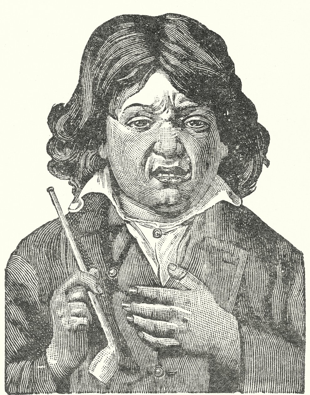 Boy Suffering the After Effects of Tobacco by English School