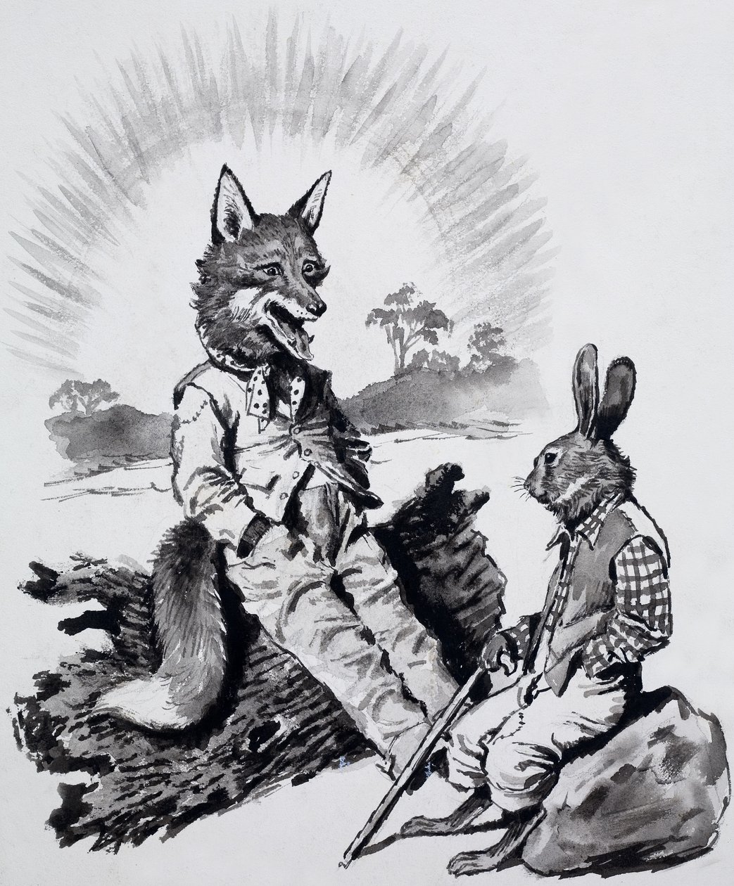 Brer Rabbit and Brer Fox by English School