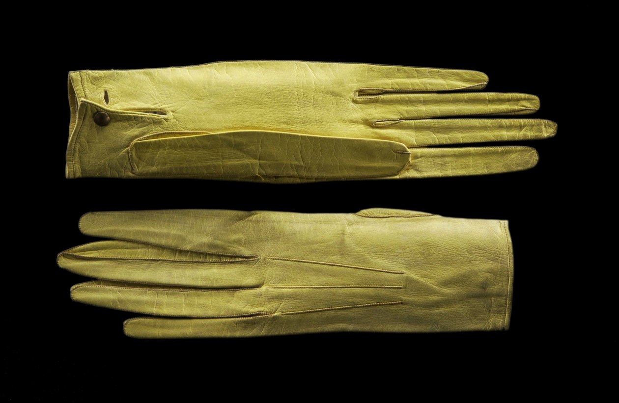 Bright Yellow Wrist-Length Gloves by English School