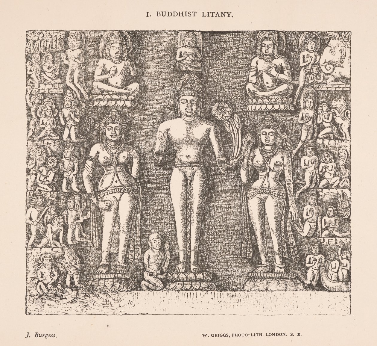 Buddhist Litany, from The Cave Temples of India by James Fergusson and J. Burgess by English School