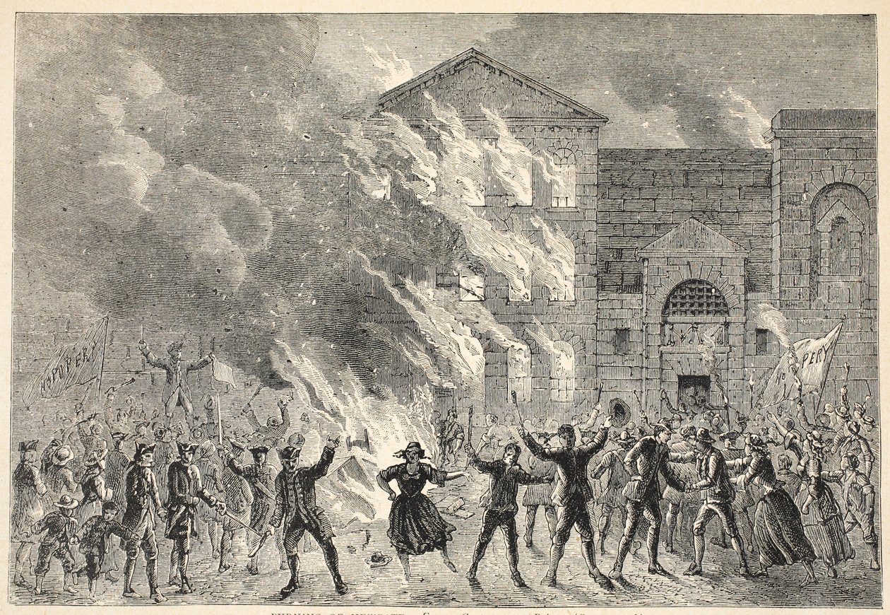 Burning of Newgate by English School