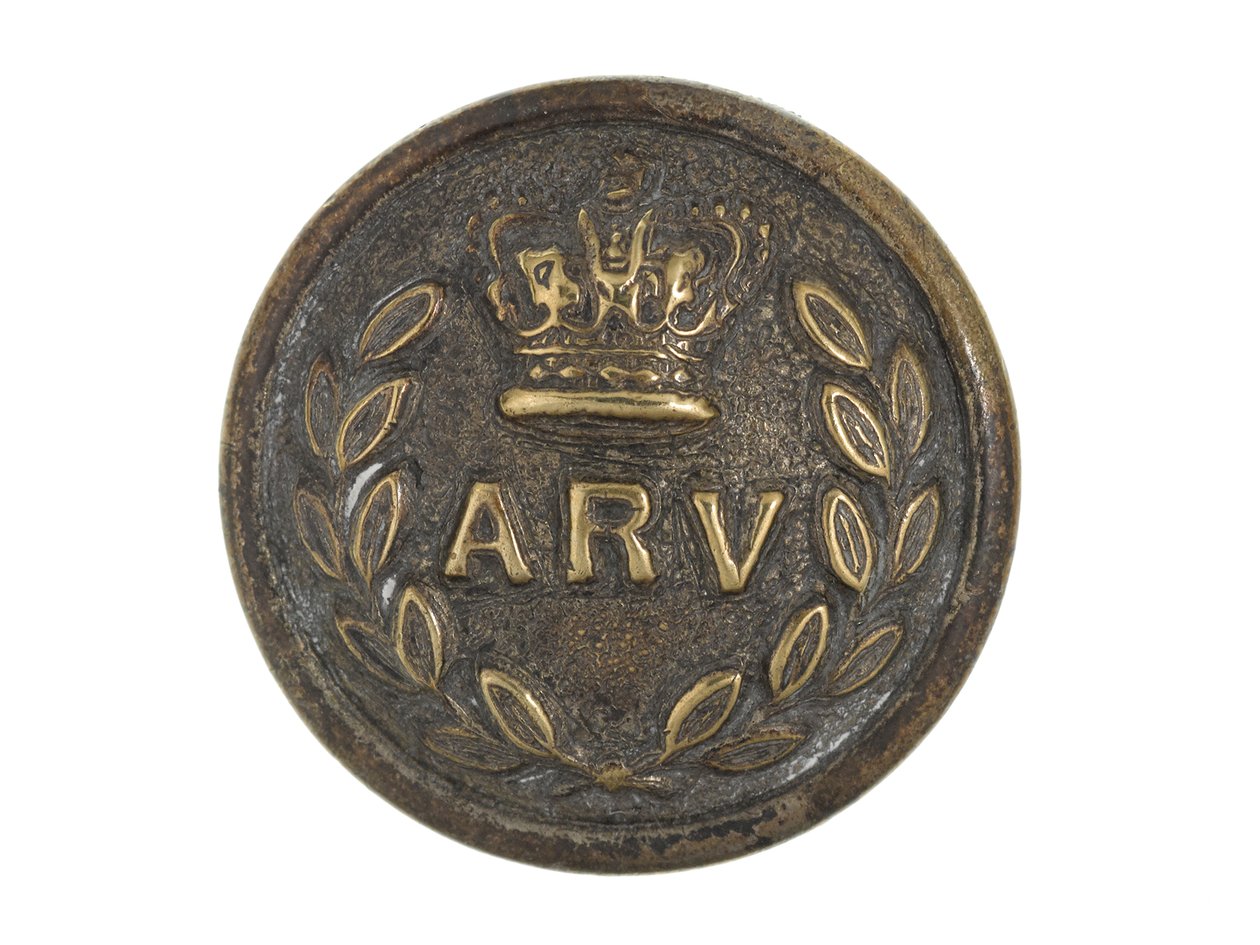 Button, Allahabad Volunteer Rifles, pre-1901 by English School