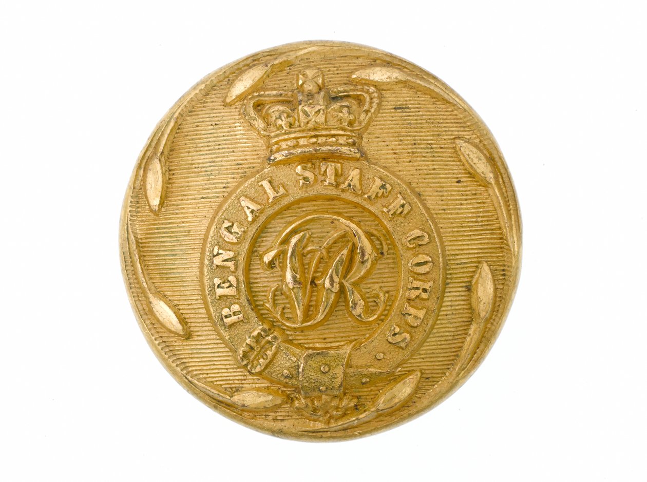 Button, Bengal Staff Corps, 1861-1876 by English School