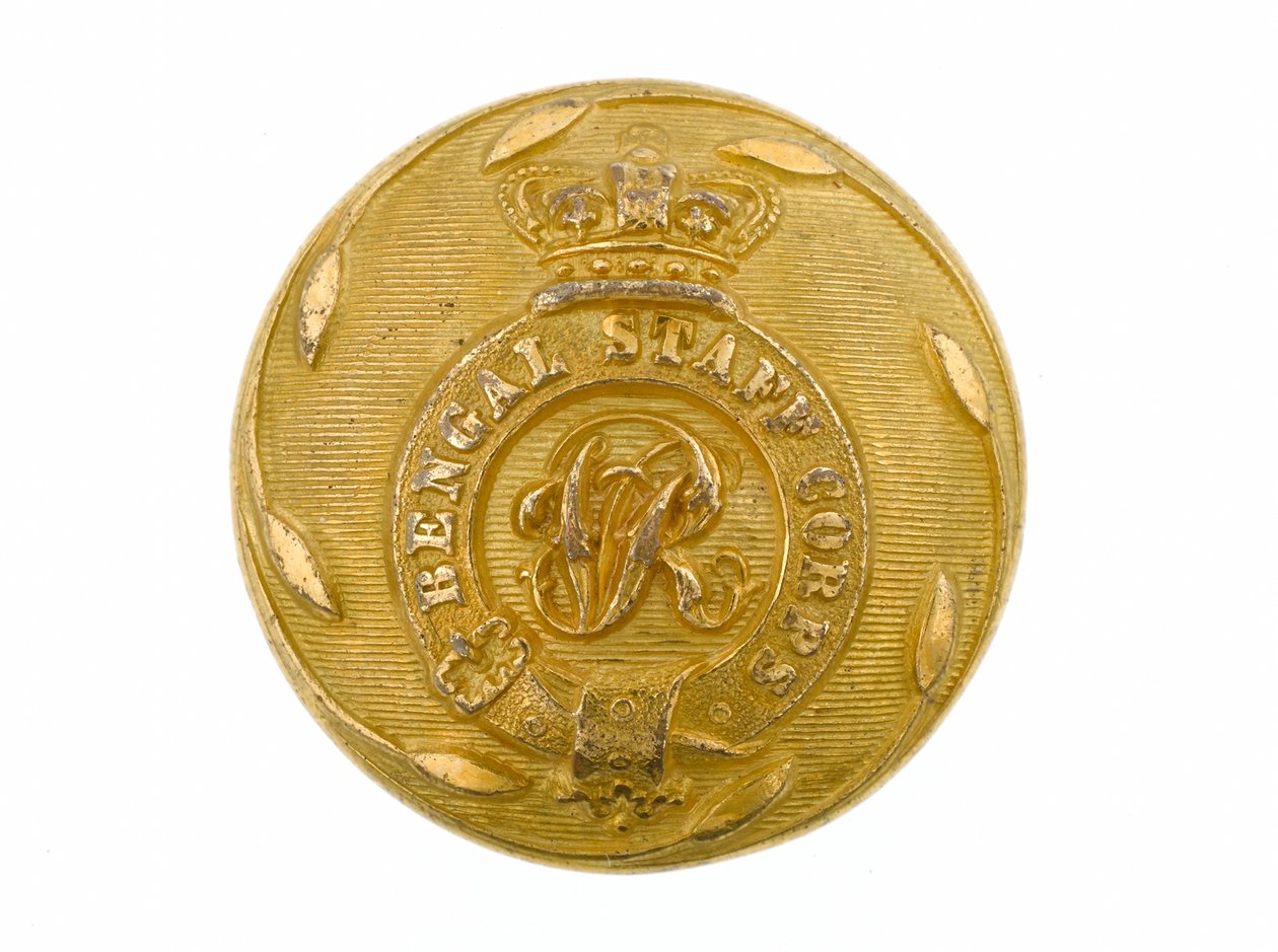 Button, Bengal Staff Corps, 1861-1876 by English School