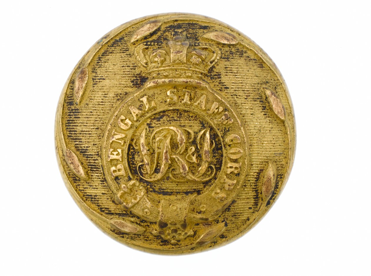 Button, Bengal Staff Corps, 1876-1891 by English School