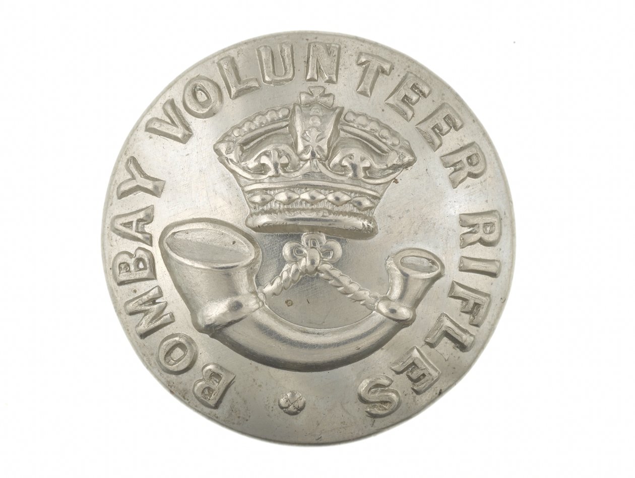 Button, Bombay Volunteer Rifles, pre-1901 by English School