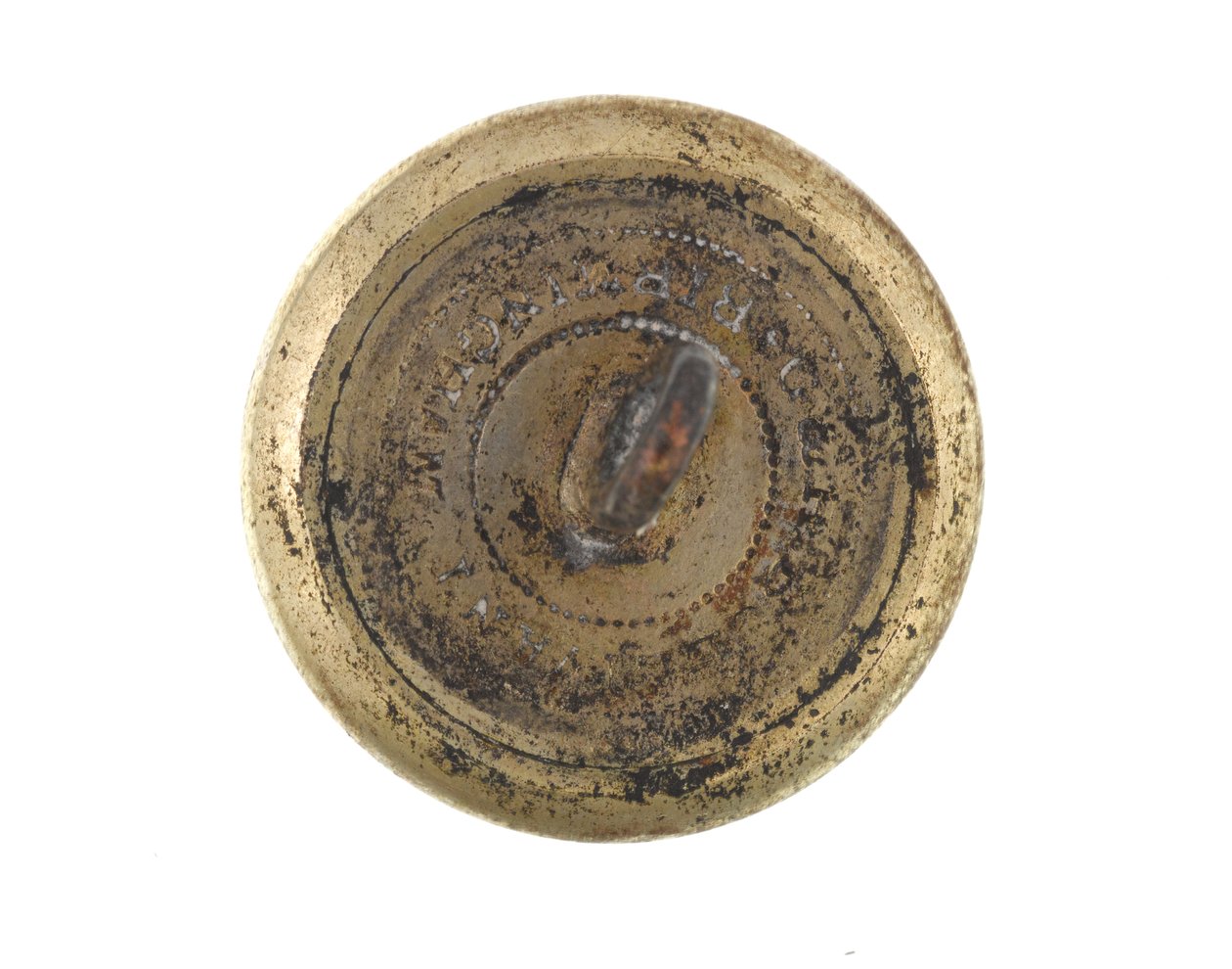 Button, Calcutta Volunteer Rifles, pre-1901 by English School
