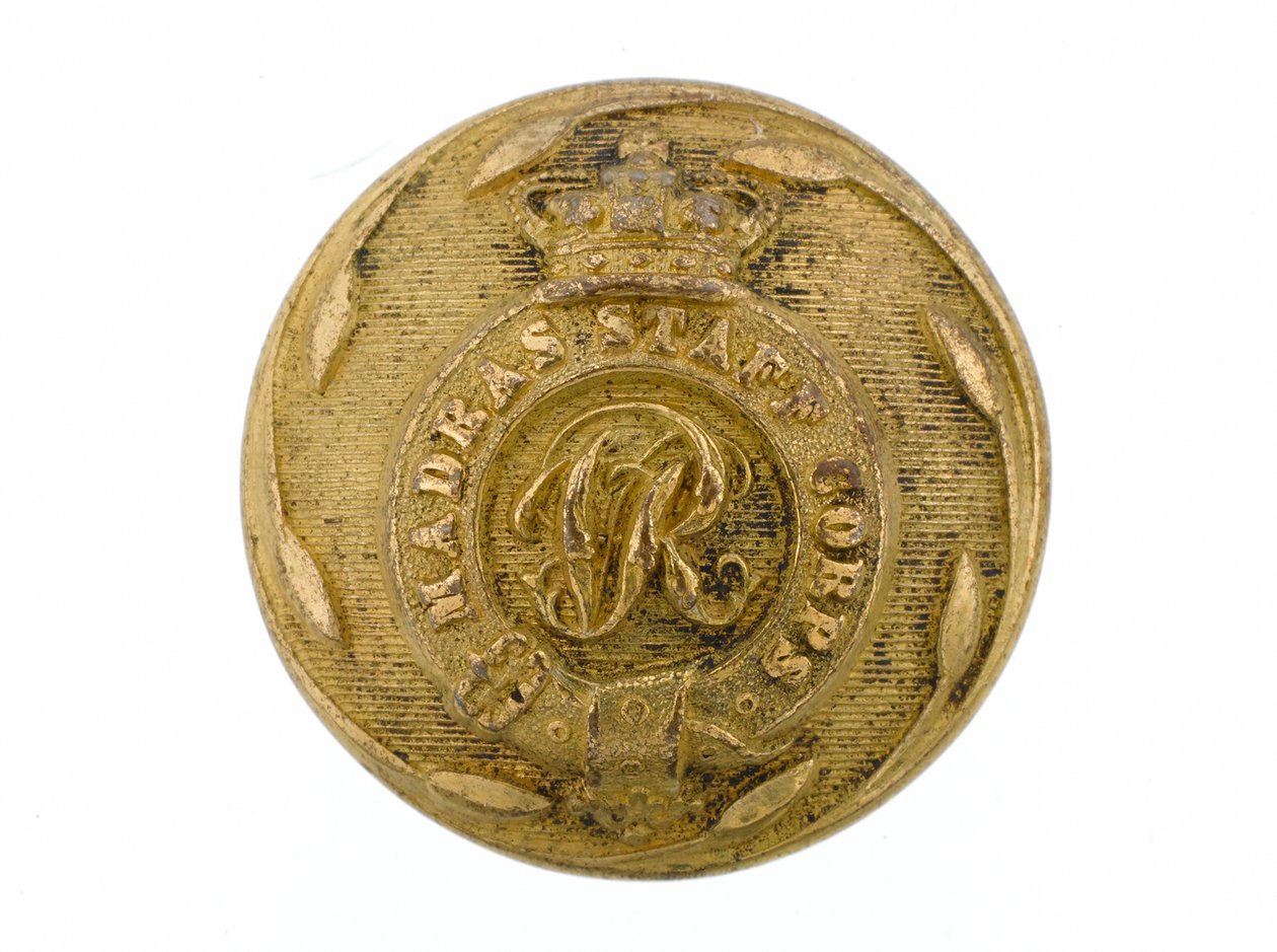 Button, Madras Staff Corps, 1861-1876 by English School