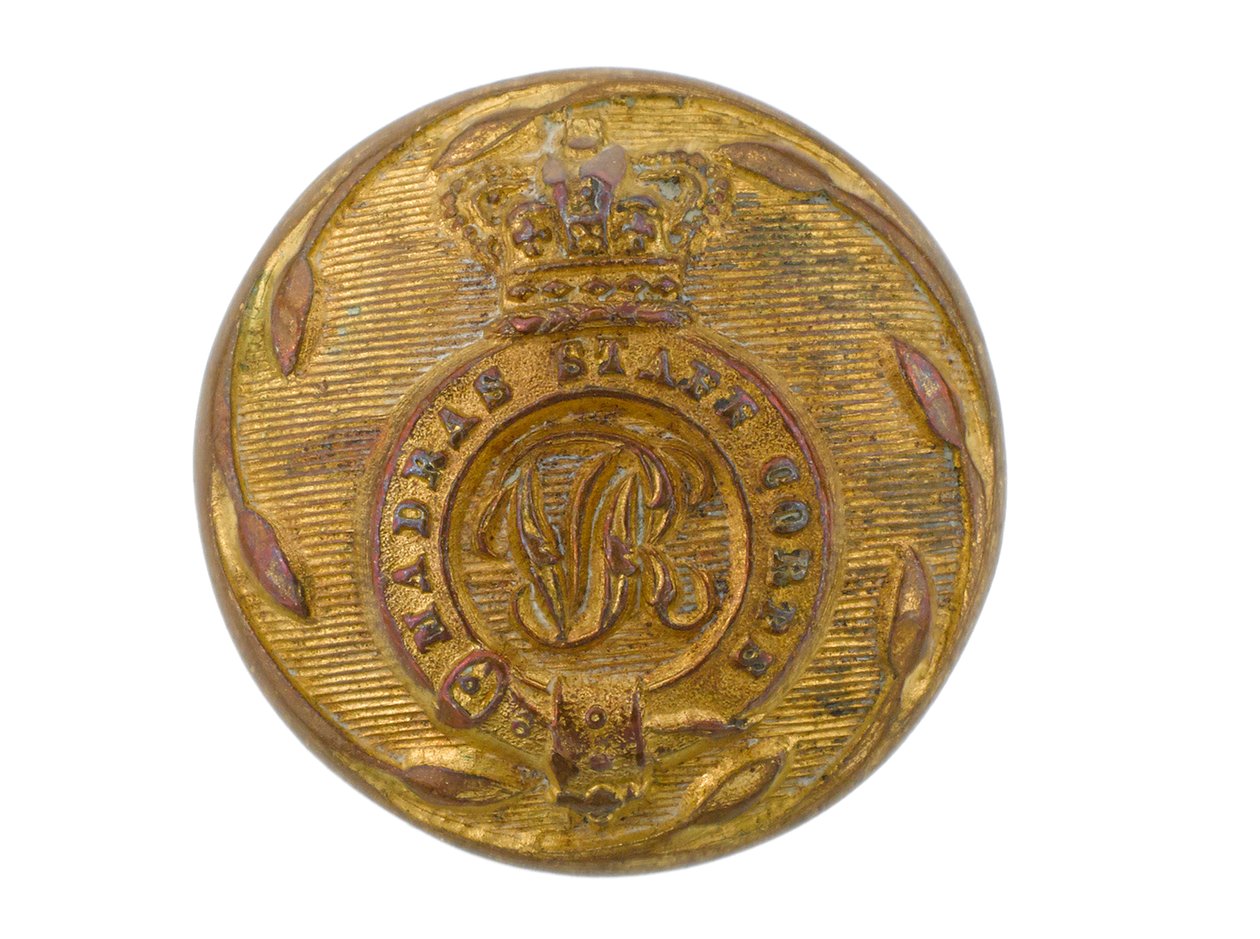 Button, Madras Staff Corps, 1861-1876 by English School