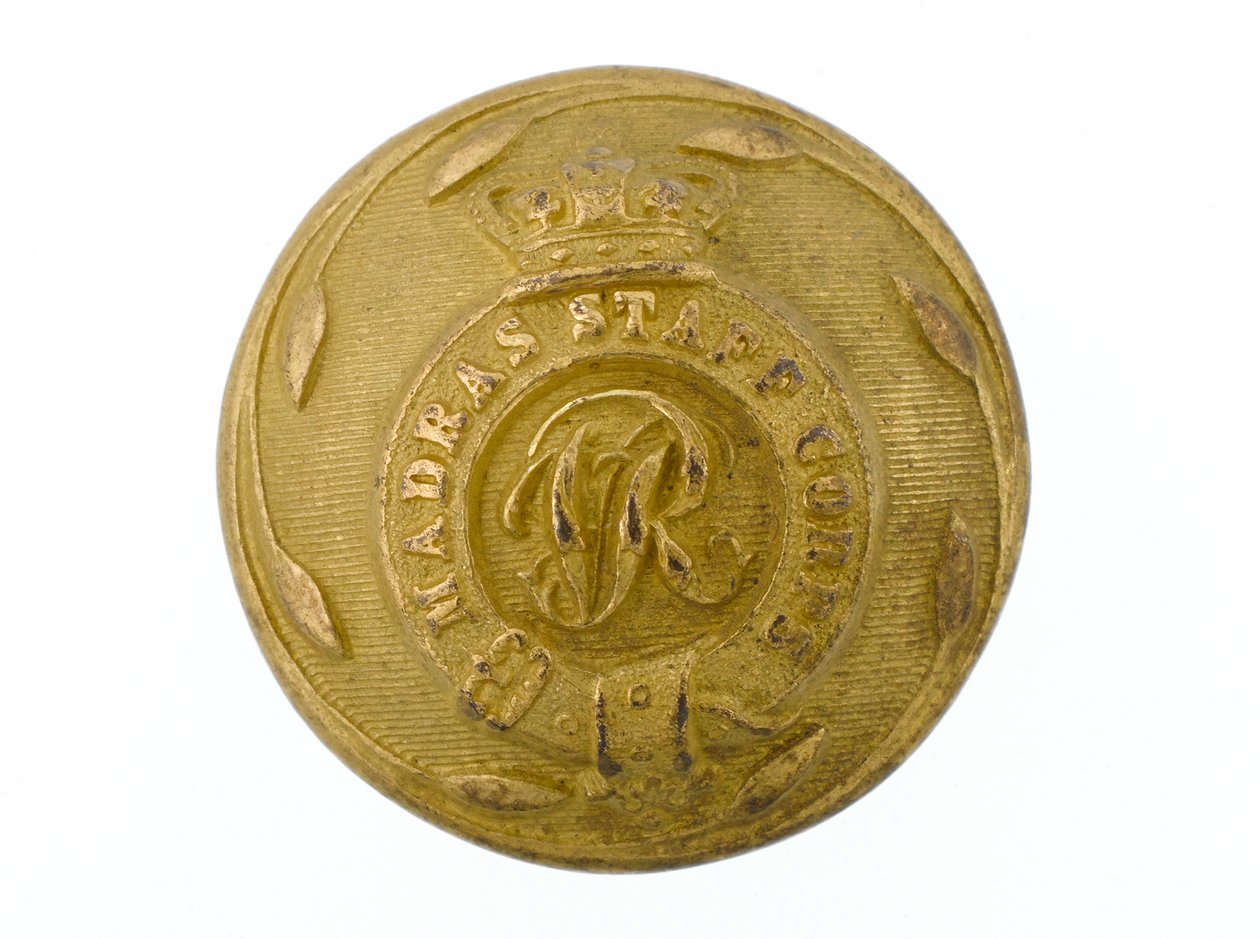 Button, Madras Staff Corps, 1861-1876 by English School