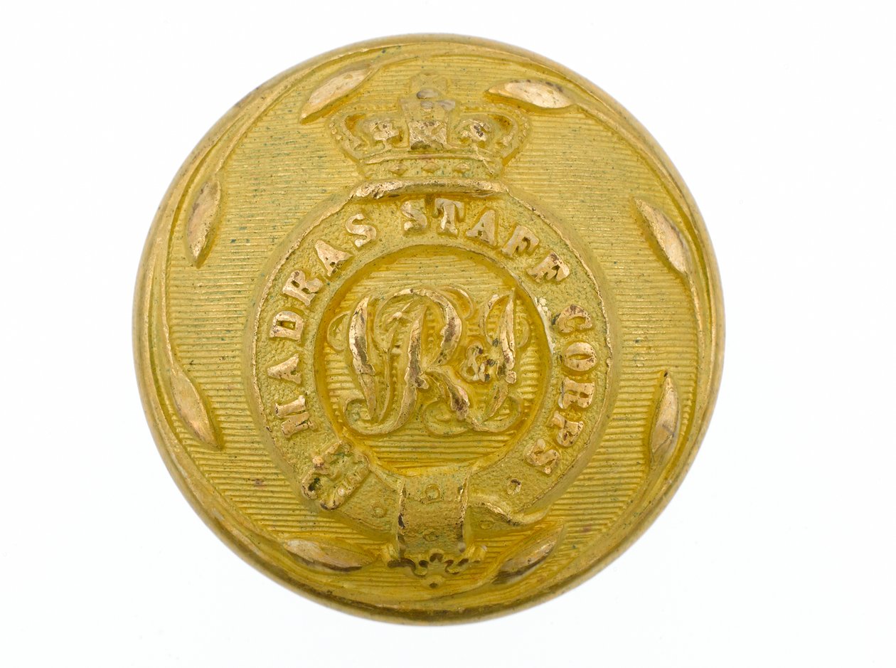 Button, Madras Staff Corps, 1861-1876 by English School
