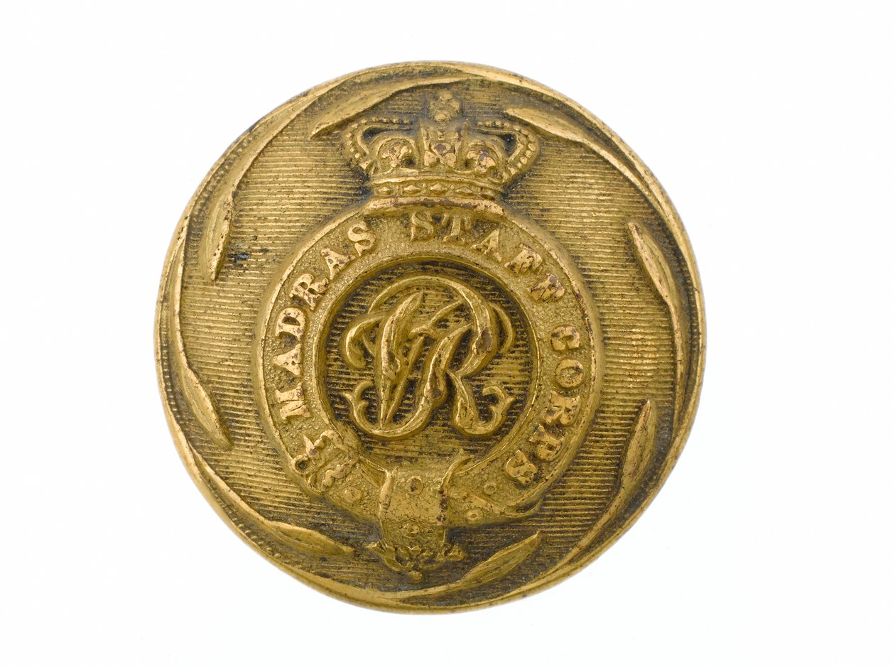 Button, Madras Staff Corps, 1861-1876 by English School