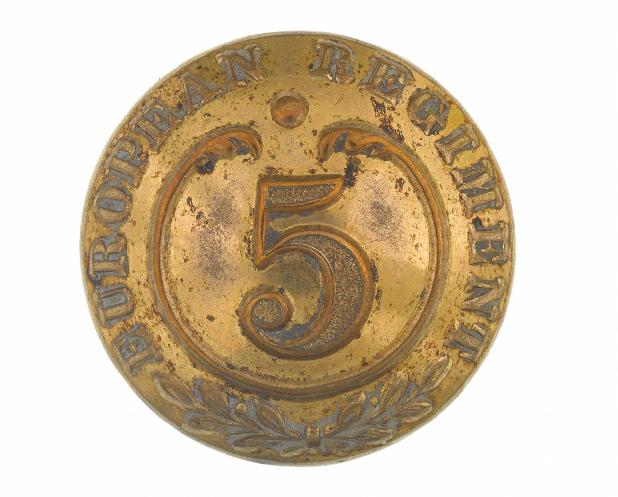Button, other ranks, 5th Bengal European Regiment, 1858-1860 by English School