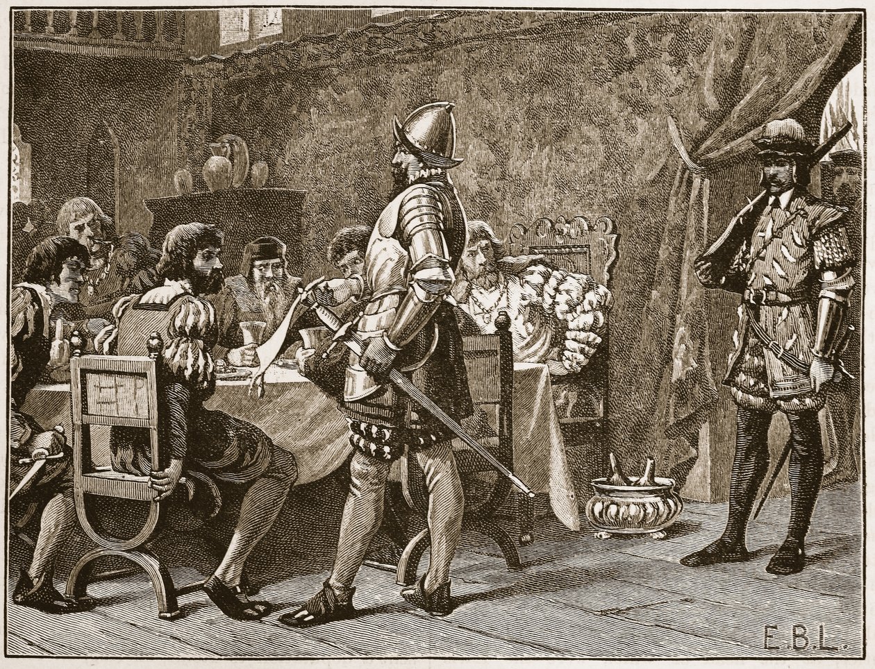 Capture of the FitzGeralds, Illustration from Cassell