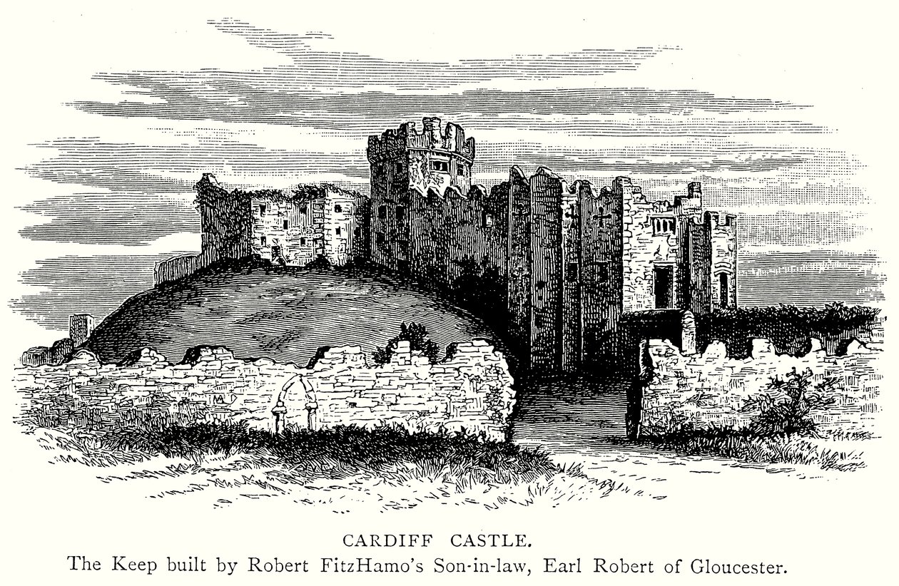 Cardiff Castle by English School