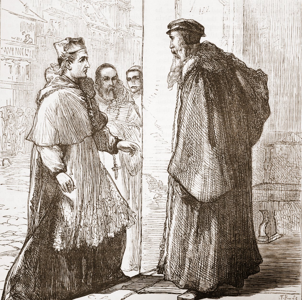 Cardinal Sadoleto visits Calvin by English School
